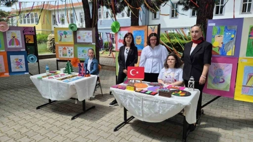 Emek ve sabır bir araya geldi: &Ouml;zel &ouml;ğrencilerin el emeği eserleri sergilendi
