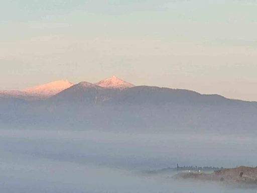 Emet Eğrigöz dağı beyaza büründü
