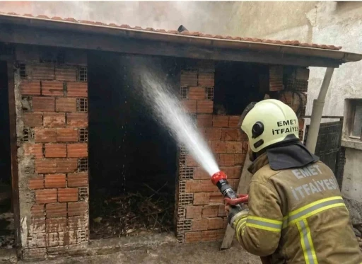 Emet&rsquo;te kazan dairesi yangını
