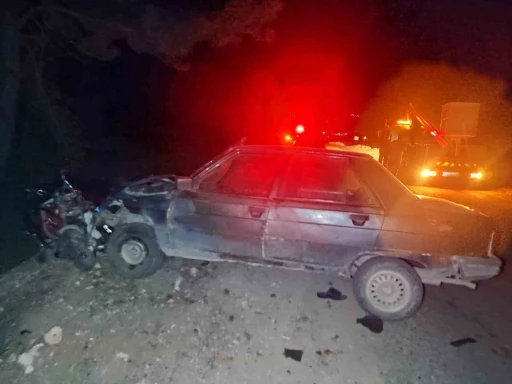 Emet’te otomobille elektrikli bisiklet çarpıştı: 1 ölü
