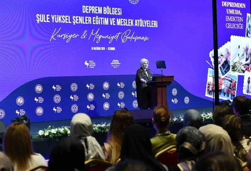 Emine Erdoğan: "Kadınların ekonomik hayata katılması, afet sonrası toparlanma döneminde büyük öneme sahiptir"

