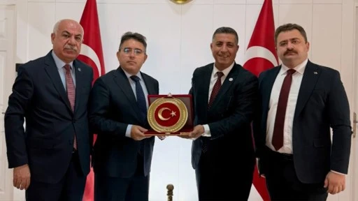 EMŞAV MUĞLA Y&Ouml;NETİMİNDEN KAYMAKAM KAYA&rsquo;YA ZİYARET                                                                                                     