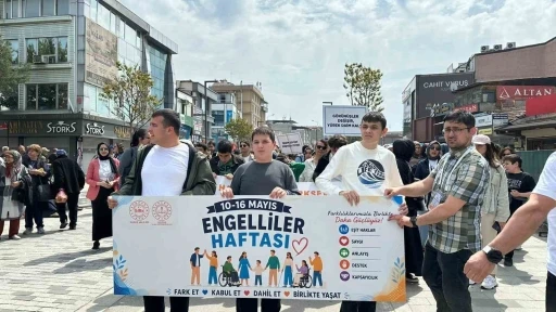 Engelliler Haftası y&uuml;r&uuml;y&uuml;ş ile başladı
