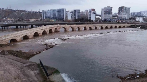 Eriyen kar suları, T&uuml;rkiye&rsquo;nin en uzun ırmağı olan Kızılırmak&rsquo;ı coşturdu
