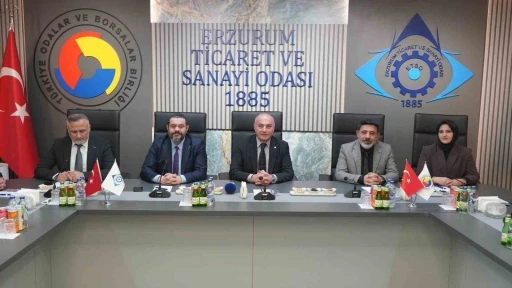ERSİAD heyetinden ETSO&rsquo;ya ziyaret: Erzurum&rsquo;un stratejik &ouml;nemi masaya yatırıldı
