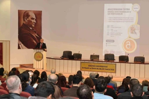 ER&Uuml;&rsquo;de &lsquo;Araştırmadan Yayına Kurumsal Destek Mekanizmaları ve A&ccedil;ık Erişim Olanakları&rsquo; anlatıldı
