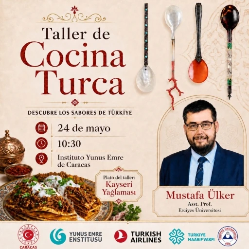 ER&Uuml; Dr. &Ouml;ğr. &Uuml;yesi &Uuml;lker, Venezuela&rsquo;da Kayseri mutfağını tanıtacak
