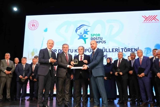 ERÜ’ye YÖK’ten ‘Spor Dostu Kampüs’ birincilik ödülü

