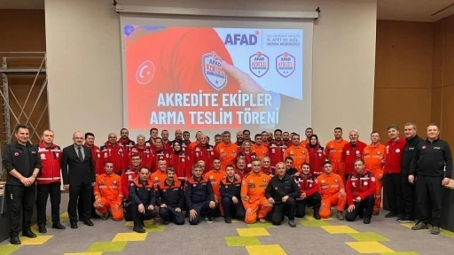 Erzincan&rsquo;da arama kurtarma ekiplerine akreditasyon t&ouml;reni
