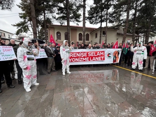 Erzincan&rsquo;da Filistin i&ccedil;in tek y&uuml;rek &ccedil;ağrısı
