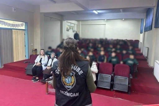 Erzincan&rsquo;da &ouml;ğrencilere g&uuml;venlik eğitimi verildi

