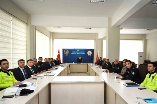 Erzincan&rsquo;da yeni yıl tedbirleri masaya yatırıldı
