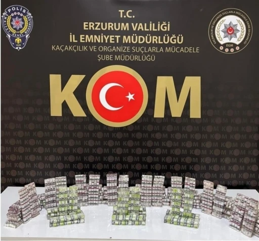 Erzurum&rsquo;da bin 500 adet g&uuml;mr&uuml;k ka&ccedil;ağı botoks ilacı ele ge&ccedil;irildi
