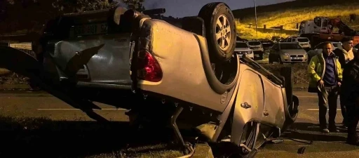 Erzurum’da kamyonet takla attı: 1 yaralı
