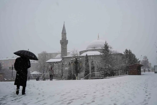 Erzurum’da kar yağışı etkili oluyor
