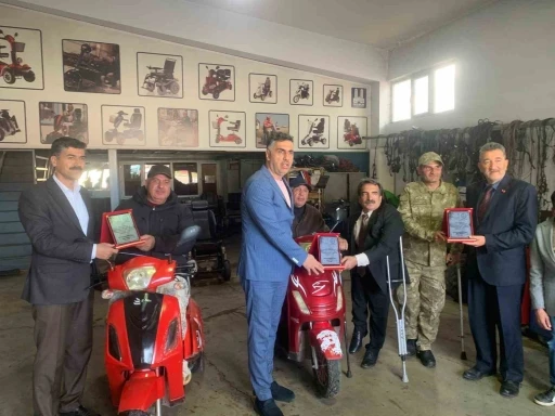 Erzurum’daki engelli araçları atölyesine anlamlı destek
