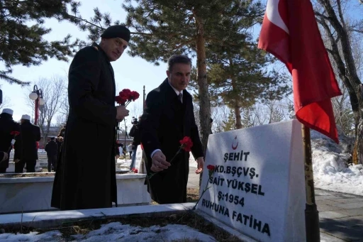 Erzurum Karskapı Şehitliğinde 111 yıllık h&uuml;z&uuml;n ve coşku bir arada
