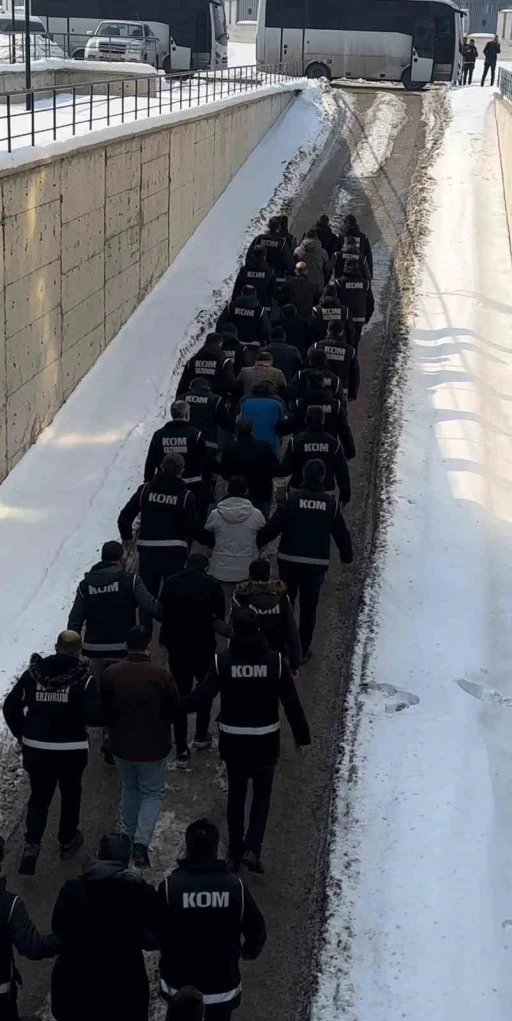 Erzurum merkezli 5 ilde usuls&uuml;z kredi operasyonu: 38 ş&uuml;pheli yakalandı
