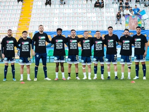 Erzurumspor&rsquo;dan Filistin&rsquo;e destek  &ccedil;ağrısı
