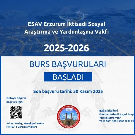 ESAV’dan Erzurumlu öğrencilere burs
