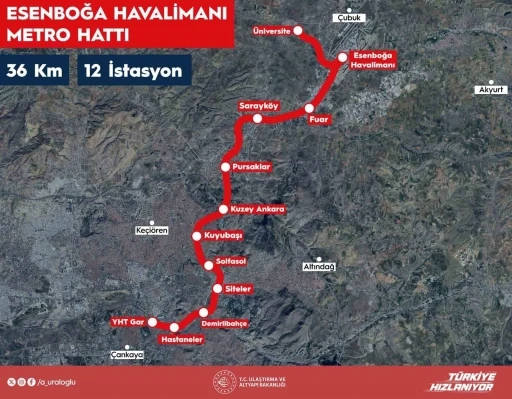 Esenboğa Havalimanı Metrosu&rsquo;nun yapım ihalesi 30 Haziran&rsquo;da ger&ccedil;ekleştirilecek
