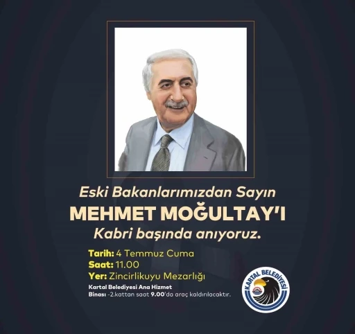 Eski Bakan Mehmet Moğultay vefatının 8’inci yılında kabri başında anılacak
