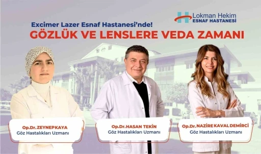 Esnaf Hastanesi’nde gözlük ve lenslere veda
