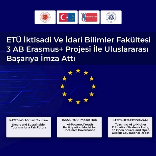ETÜ İktisadi ve İdari Bilimler Fakültesi 3 AB Erasmus+ projesi ile uluslararası başarıya imza attı
