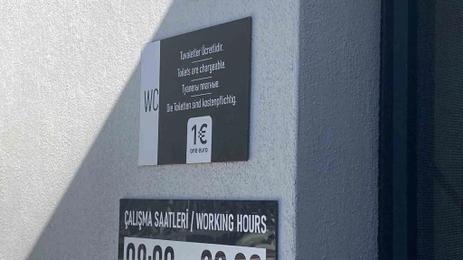 Euro üzerinden mesai saatli tuvalet ücreti
