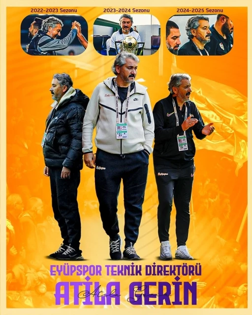 Ey&uuml;pspor&rsquo;da teknik direkt&ouml;rl&uuml;k g&ouml;revine Atila Gerin getirildi
