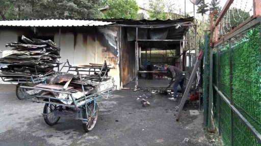 Ey&uuml;psultan&rsquo;da kurban kesim alanında feci &ouml;l&uuml;m: Arkadaşını ziyarete geldi yanarak can verdi
