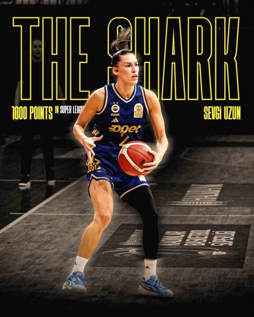 Fenerbahçeli Sevgi Uzun’dan, Kadınlar Basketbol Süper Ligi’nde 1000. sayı
