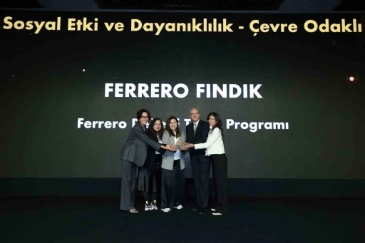 Ferrero Değerli Tarım Programı, iyi tarım uygulamalarıyla &quot;Sürdürülebilir İş Ödülü&quot; aldı
