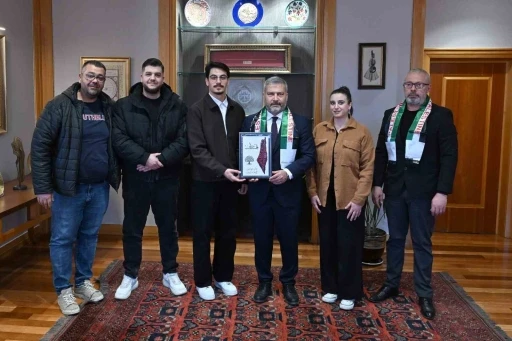 Filistin Yardımlaşma Derneği&rsquo;nden Rekt&ouml;r Adıg&uuml;zel&rsquo;e ziyaret
