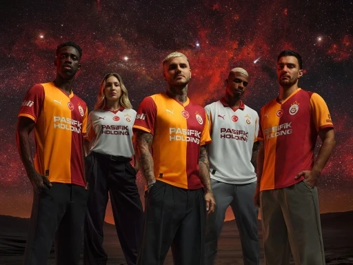 Galatasaray’ın yeni sezon formaları taraftarın beğenisine sunuldu
