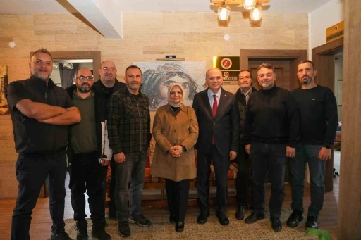 Gazeteciler Keşir ve &Ouml;zl&uuml;&rsquo;y&uuml; ağırladı
