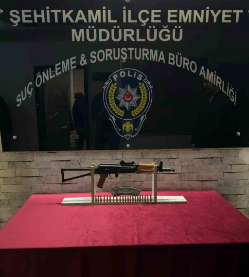 Gaziantep&rsquo;te 1 adet t&uuml;fek ile 21 adet fişek ele ge&ccedil;irildi: 1 g&ouml;zaltı
