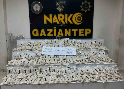 Gaziantep’te 510 bin adet uyuşturucu hap ele geçirildi: 1 şahıs tutuklandı
