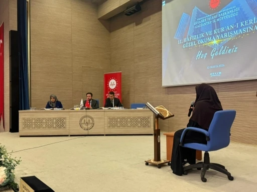 Gaziantep&rsquo;te &lsquo;Hafızlık ve Kur&rsquo;an-ı Kerim&rsquo;i G&uuml;zel Okuma Yarışması&rsquo; d&uuml;zenlendi
