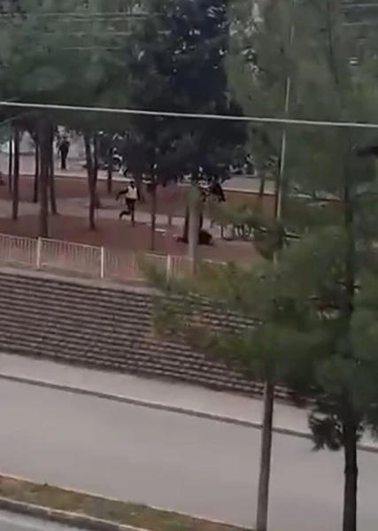 Gaziantep’te karısını öldüren zanlının vurularak yakalanma anı kamerada
