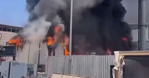 Gaziantep&rsquo;te korkutan iş yeri yangını
