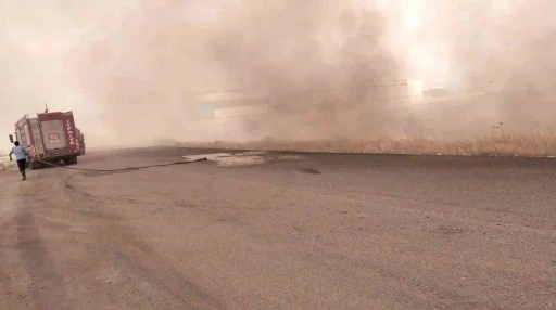 Gaziantep’teki anız yangını 10 saat sonra kontrol altına alındı
