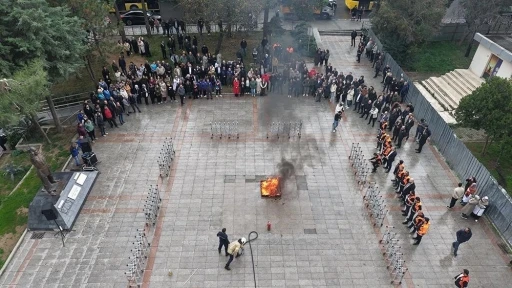 Gaziosmanpaşa Belediyesi’nden yangın tatbikatı
