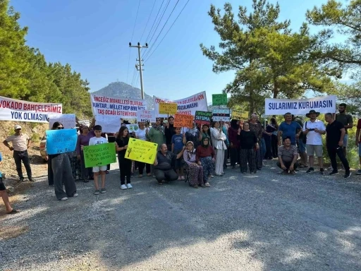 Gazipaşa&rsquo;da taş ocağı planı mahalleliyi sokağa d&ouml;kt&uuml;
