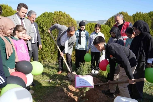 Gazze’deki çocukların hatırasına Muğla’da anlamlı fidan dikimi programı
