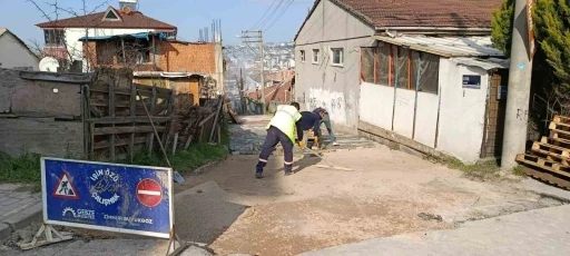 Gebze&rsquo;de 3 sokakta parke ve bord&uuml;r &ccedil;alışması yapıldı
