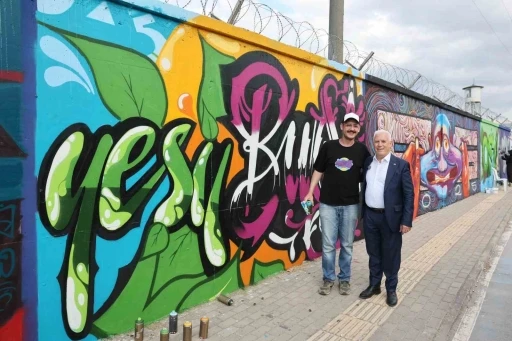 Gençler, Graffiti Şenliği ile kente renk kattı

