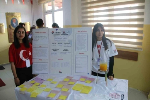 Gen&ccedil;lerin bilimsel projeleri g&ouml;r&uuml;c&uuml;ye &ccedil;ıktı
