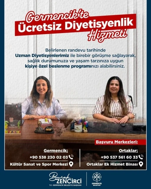 Germencik Belediyesi vatandaşlara &uuml;cretsiz diyet hizmeti sunuyor
