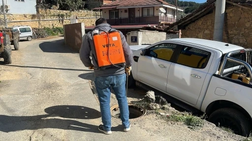 Germencik’te her köşe ilaçlanıyor
